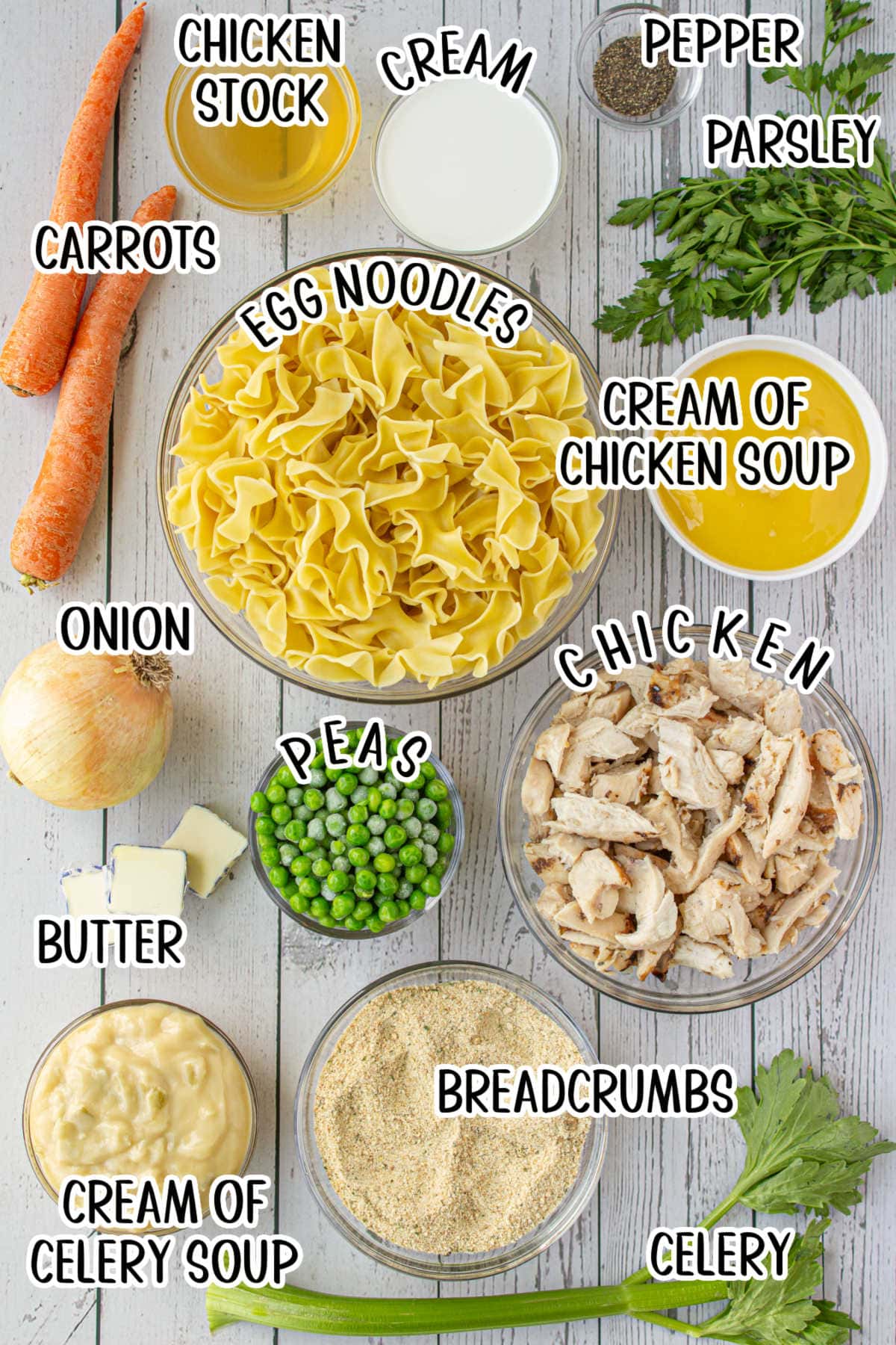 Labeled ingredients for this recipe.