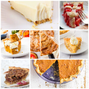 A collage of pie images from this round up post.
