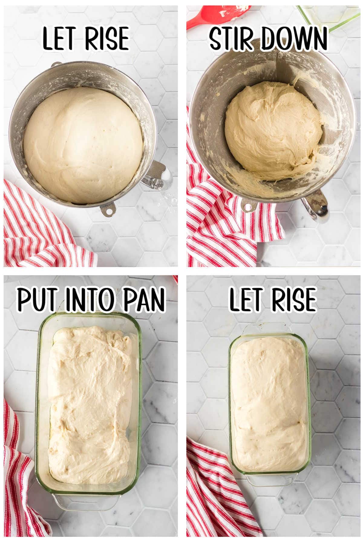 Step by step instructions for Batter Bread.
