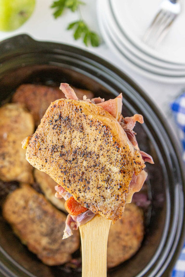 Braised Pork and Red Cabbage in the Slow Cooker - Restless Chipotle