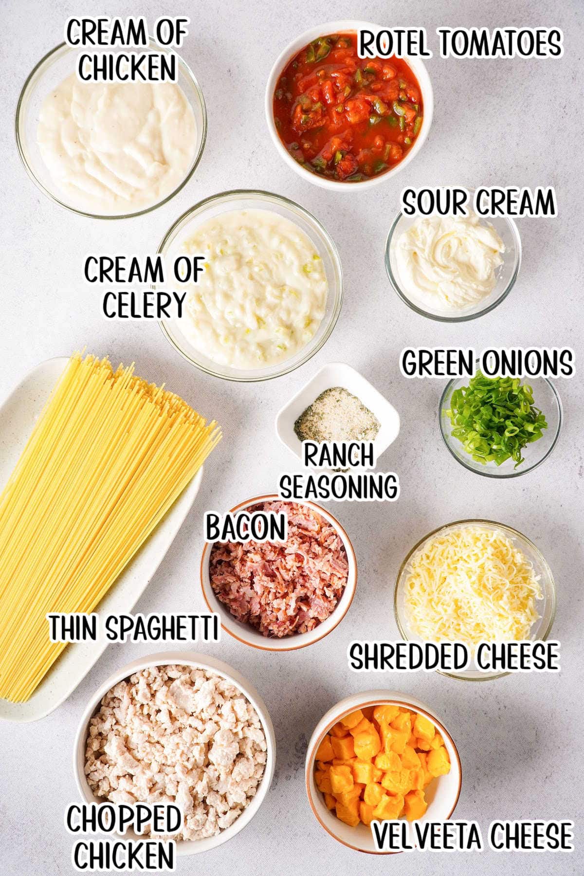 Ingredients list labeled