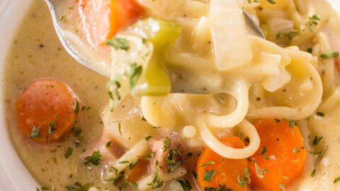 homemade chicken noddle soup