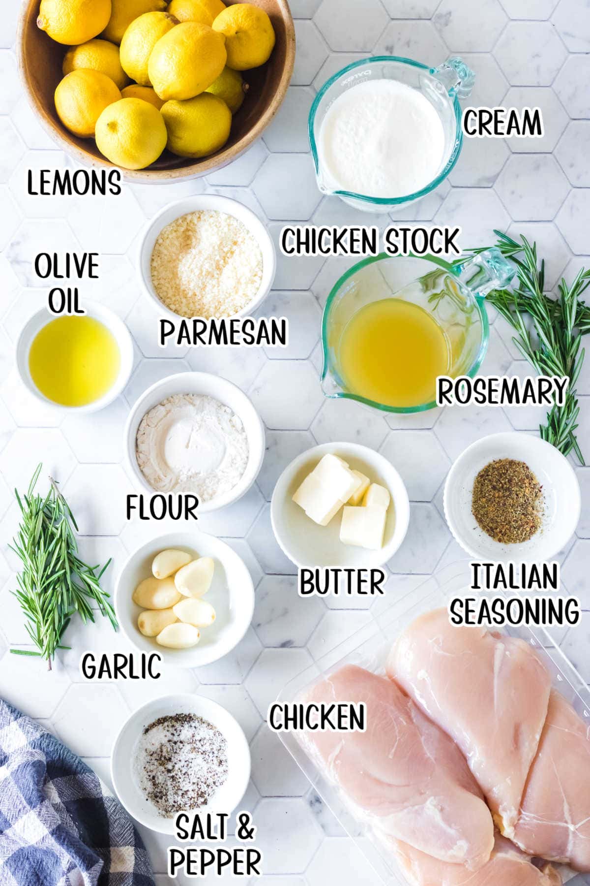 Labeled ingredients for this recipe.