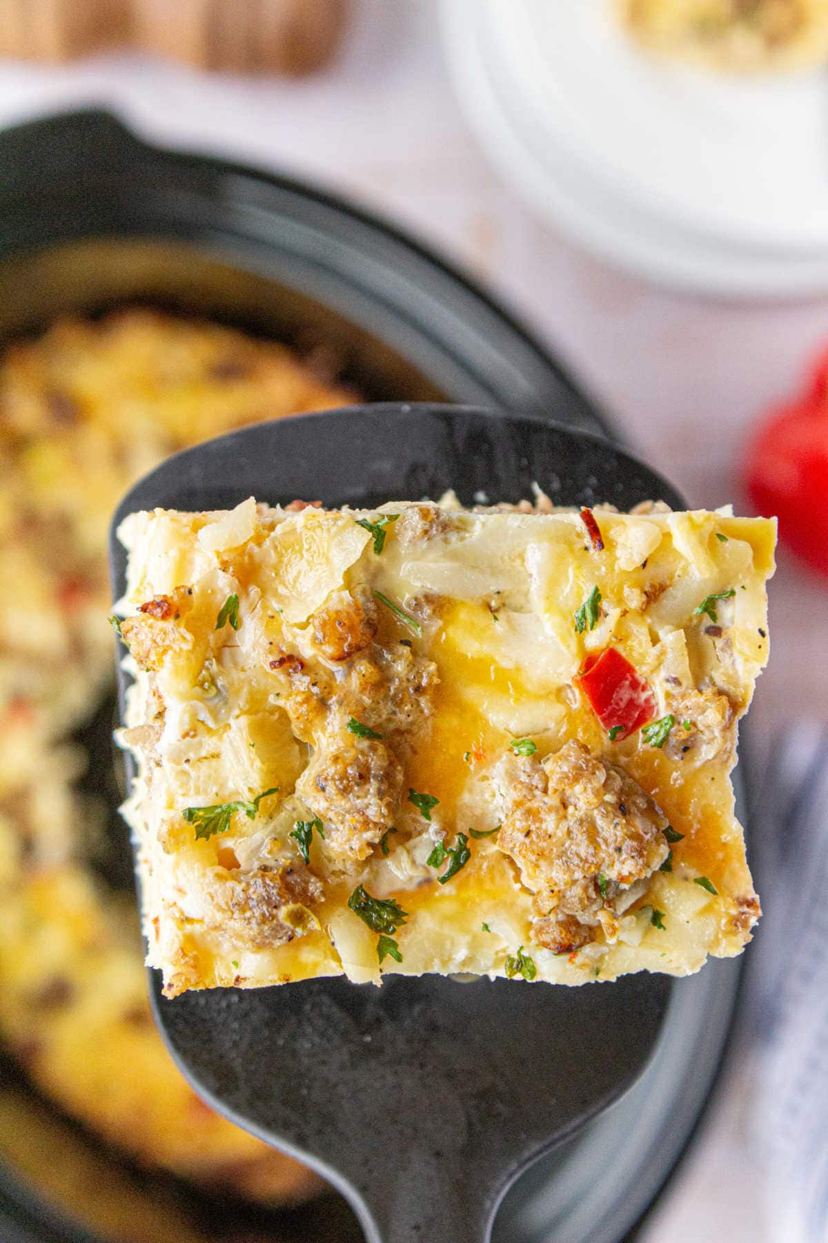 Overnight Crockpot Christmas Breakfast Casserole - Restless Chipotle