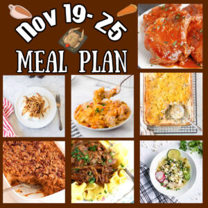 Collage of images from this meal plan.
