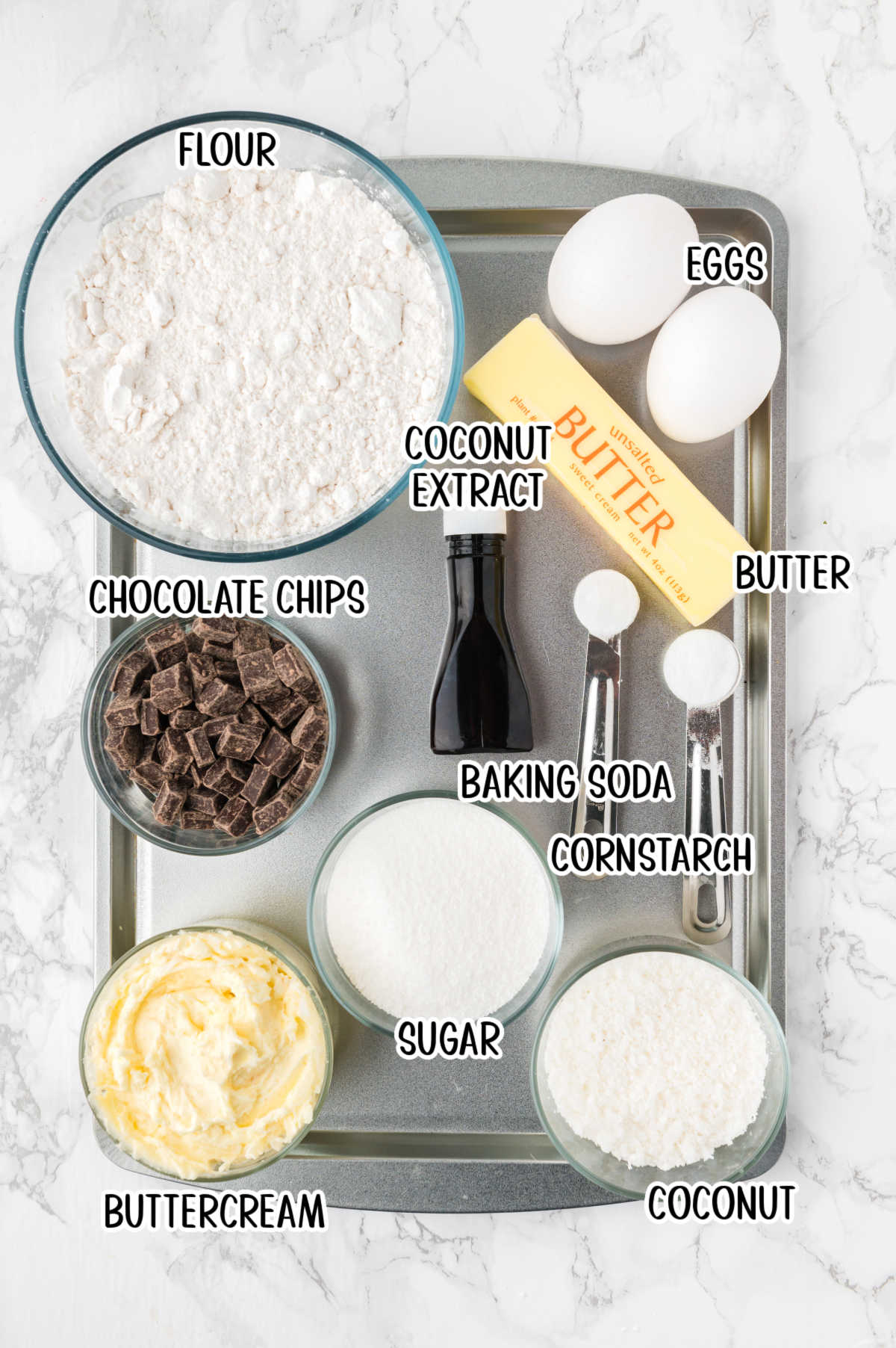 Labeled ingredients for this recipe.