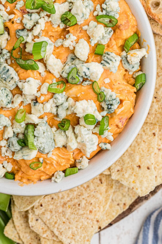 Buffalo Chicken Dip Recipe (Freezes Like a Charm) - Restless Chipotle