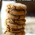 A stack of cookies with a text overlay.