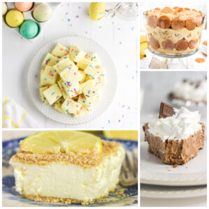 A collage of dessert images from this post for featured image.