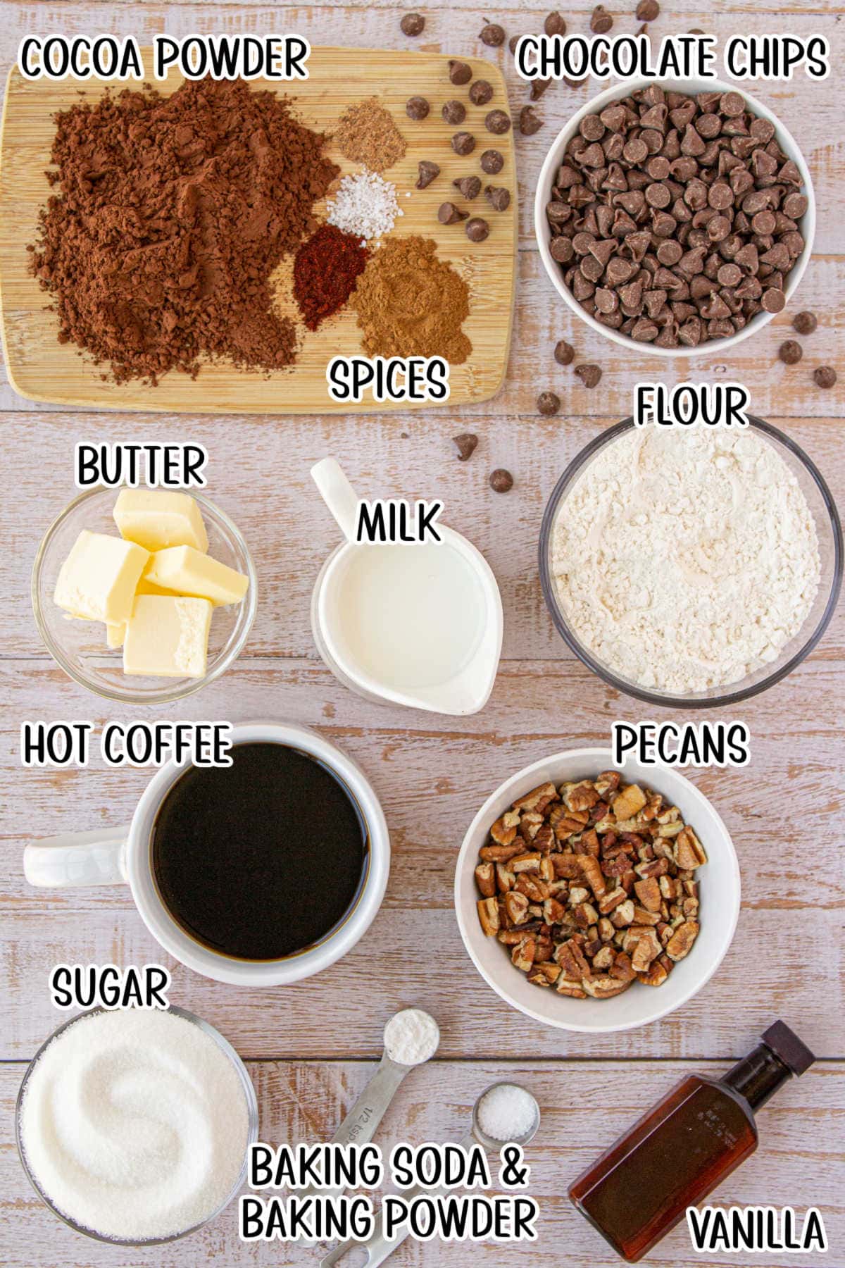 Labeled ingredients for this recipe.