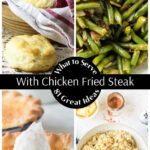 A collage of side dishes with a text overlay for Pinterest.