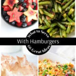 A collage of side dish images with a title text overlay for Pinterest.