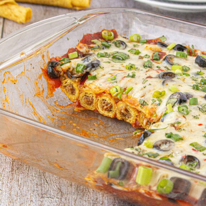 Easy Beef Taquito Casserole Recipe (Lazy Enchiladas) Restless Chipotle