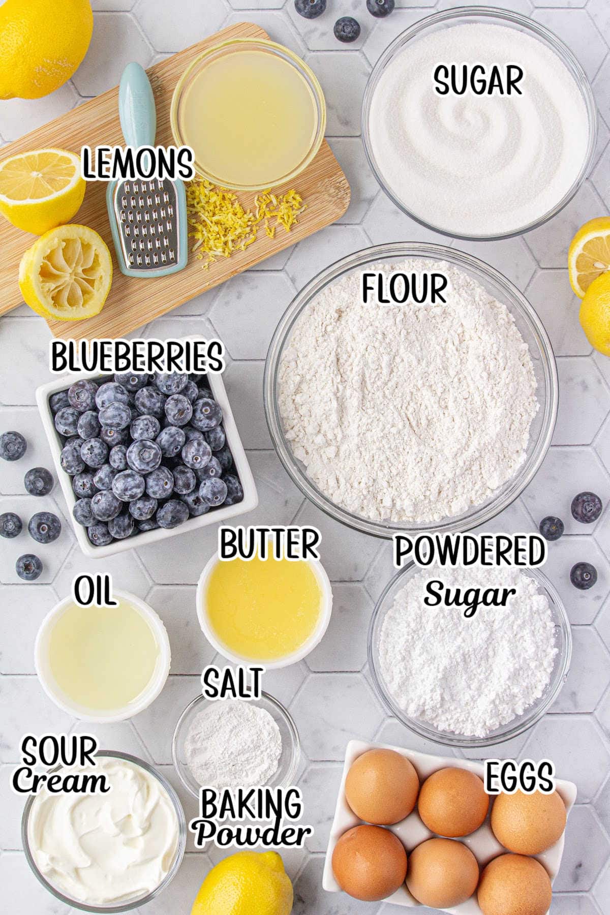 Labeled ingredients for this recipe.