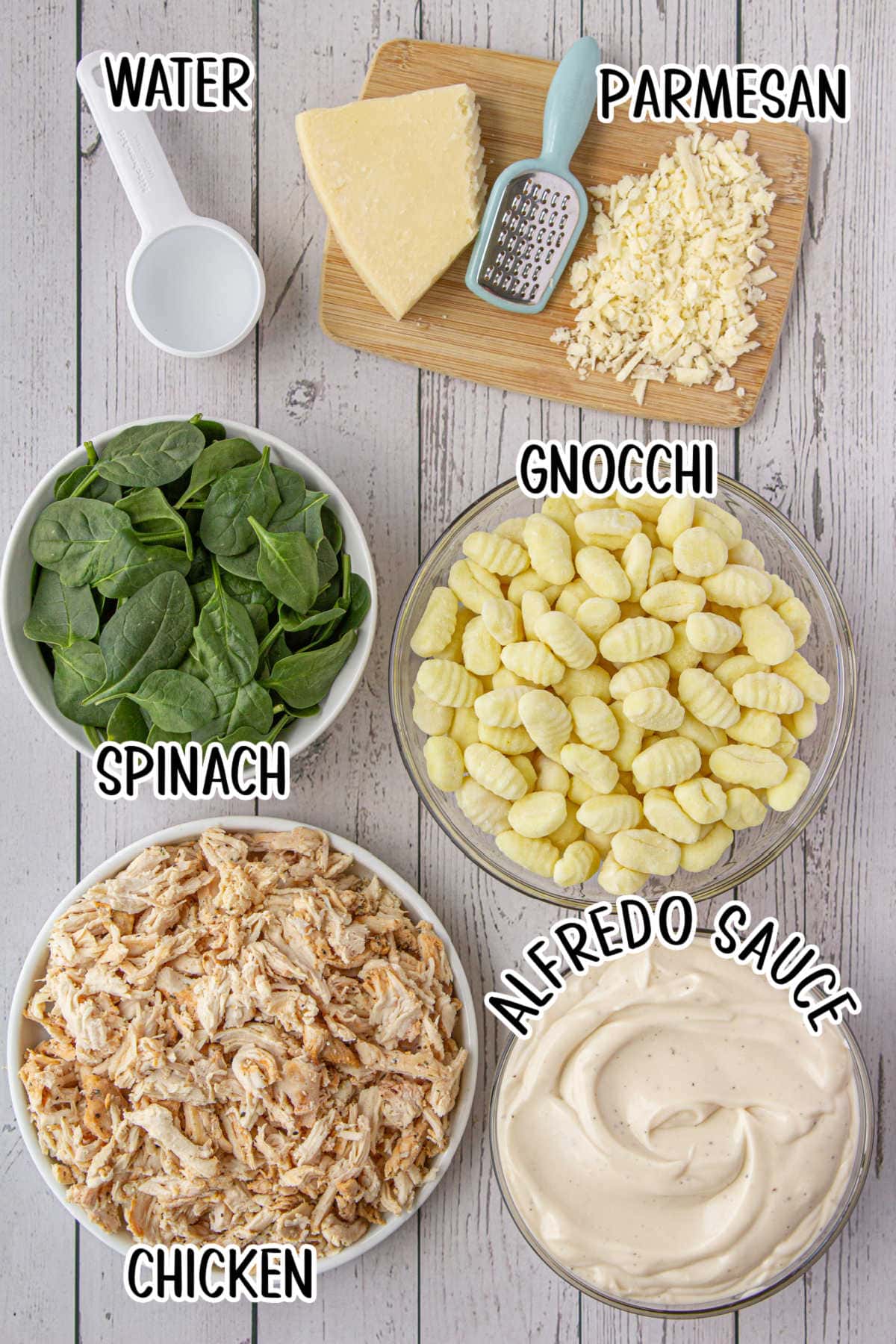 Labeled ingredients for this recipe.