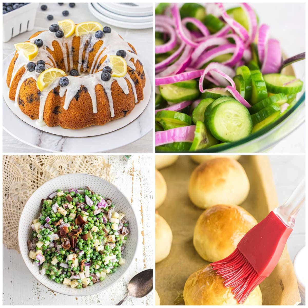 Collage of images of side dishes from this list.