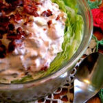 BLT Dip mounded in a bowl.