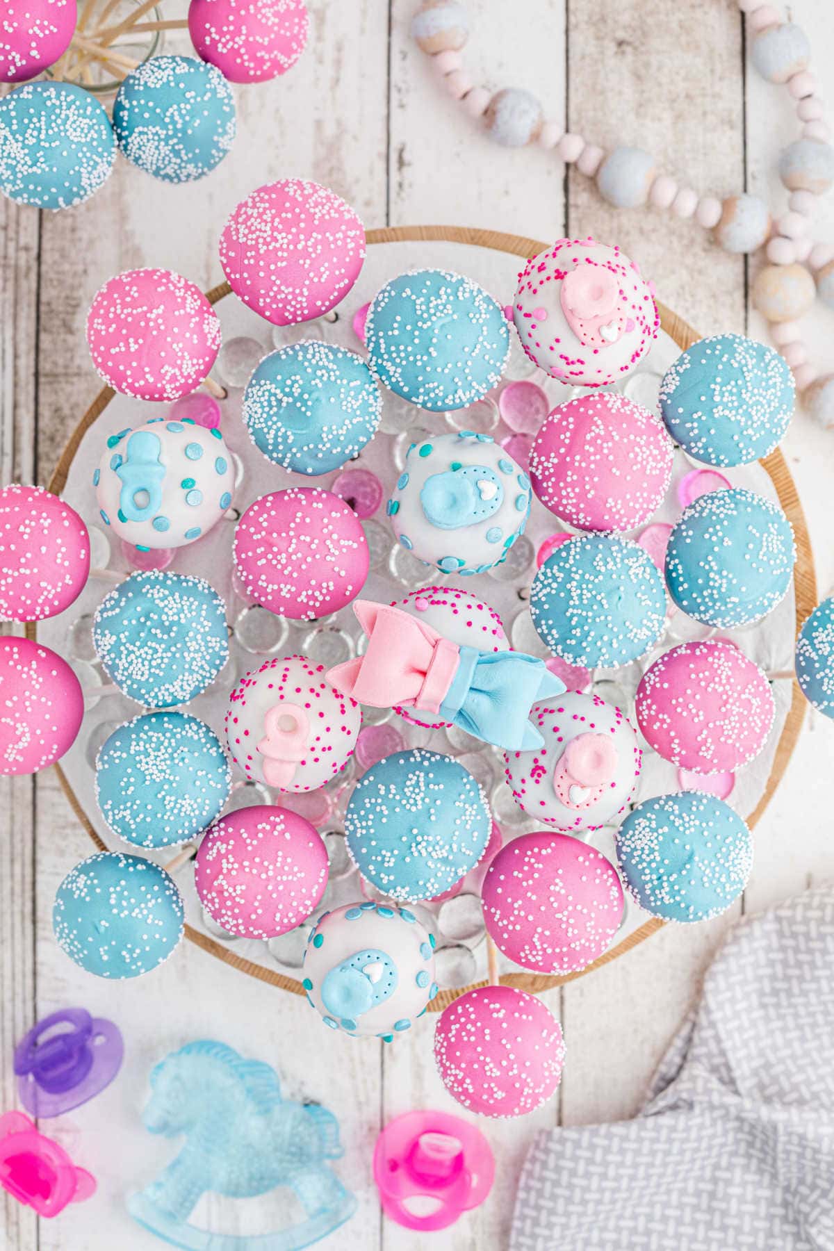 How to Make Gender Reveal Cake Pops For a Baby Shower - Restless