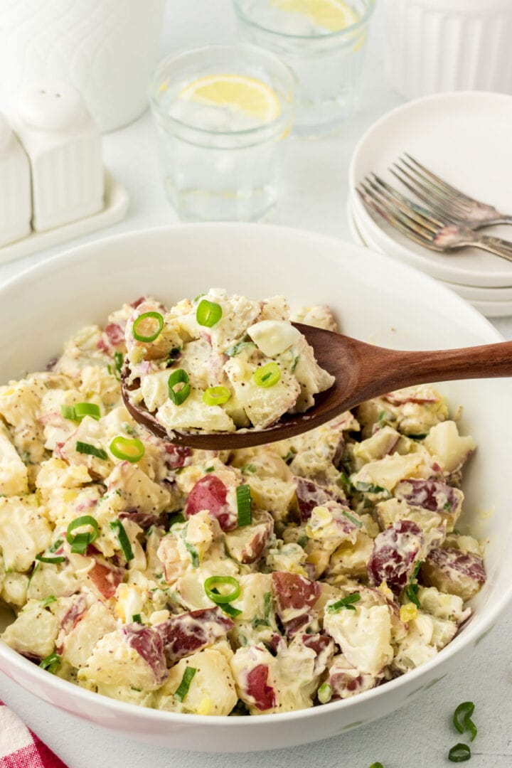 CopyCat Red, Hot, and Blue Potato Salad (6 Ingredients - Restless Chipotle