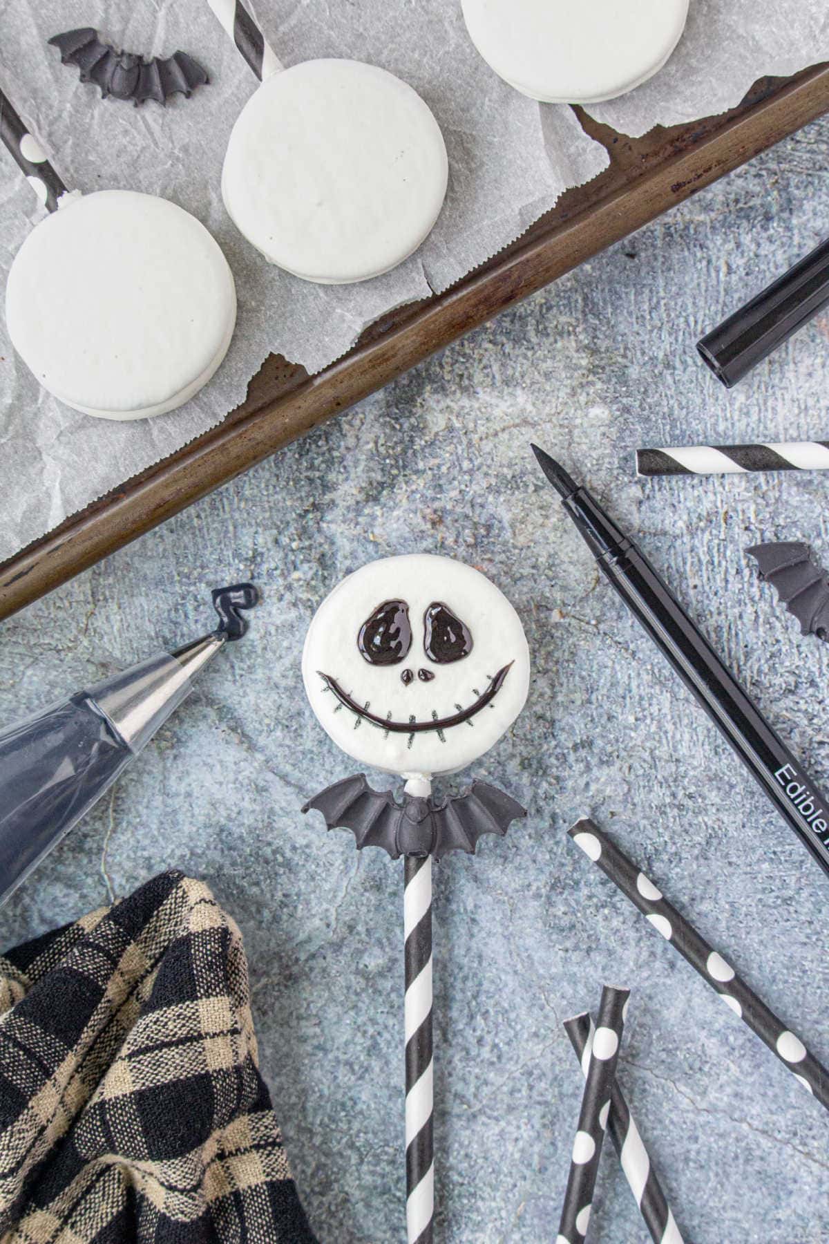 Nightmare Before Christmas Straw Topper Tutorial 