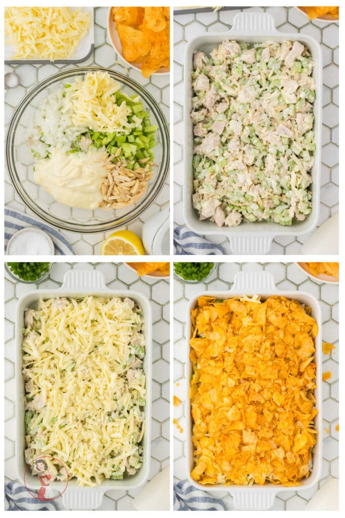 Chicken Potato Chip Casserole (Hot Chicken Salad) Restless Chipotle