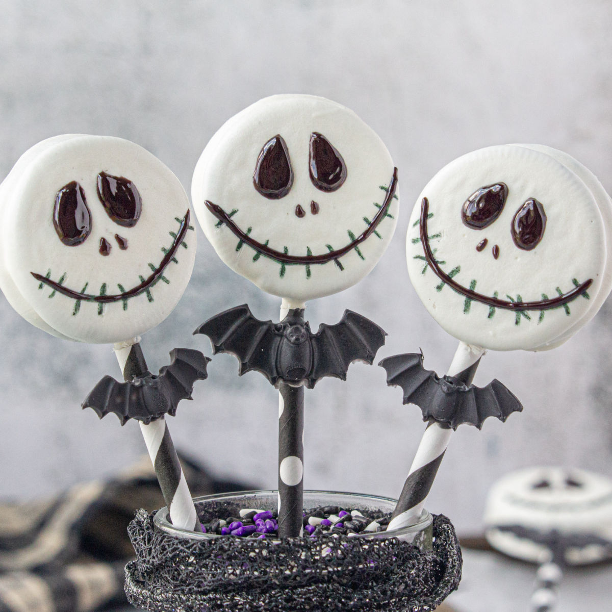 Jack Skellington Oreo Pops Tutorial for Halloween - Restless Chipotle