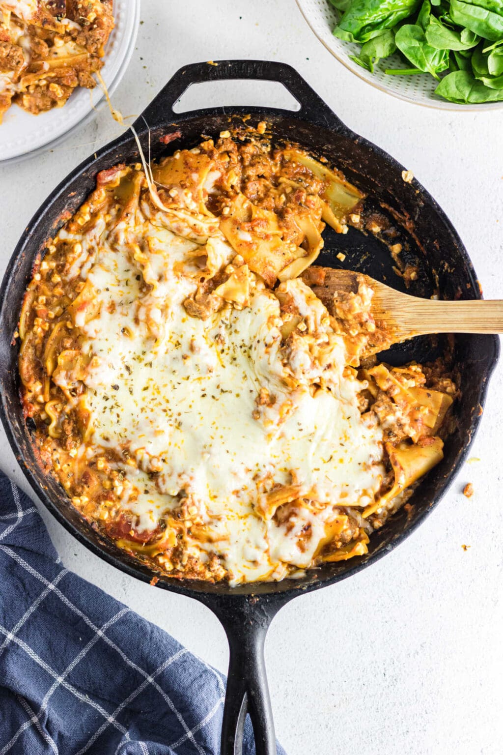Easy One Pot Skillet Lasagne with Cottage Cheese Restless Chipotle