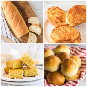 A collage of bread images illustrating this post.