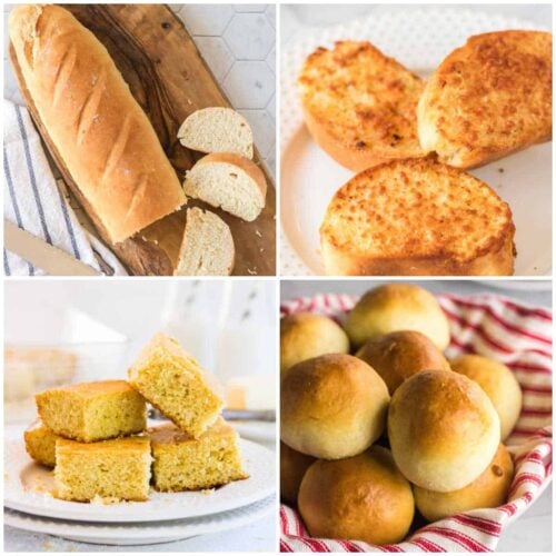 A collage of bread images illustrating this post.