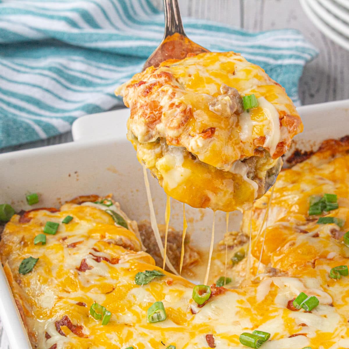 Creamy Breakfast Burrito Casserole