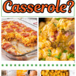 A collage of tater tot casserole images with a title text overlay for Pinterest.