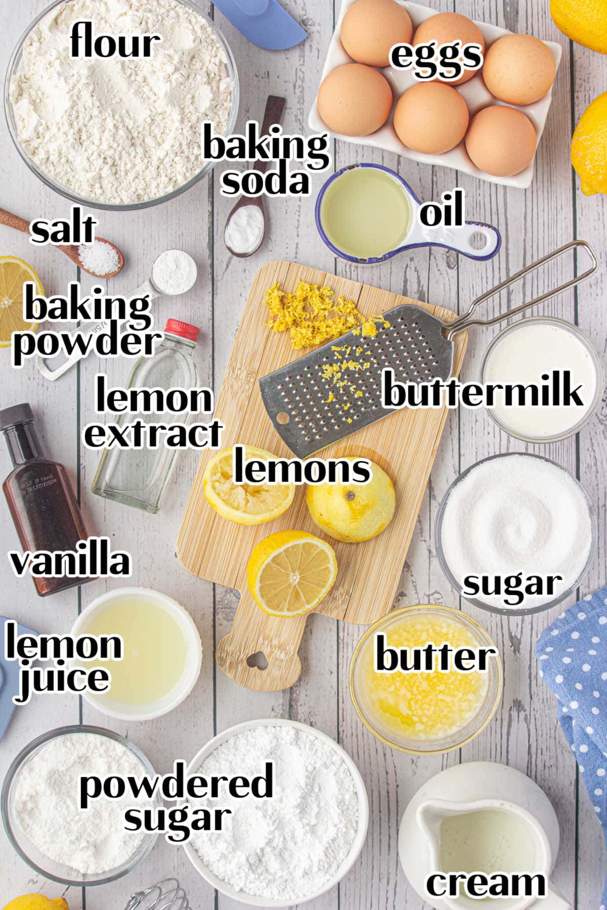 Labeled ingredients for this recipe.