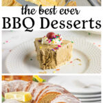 A collage of desserts with title text overlay for Pinterest.