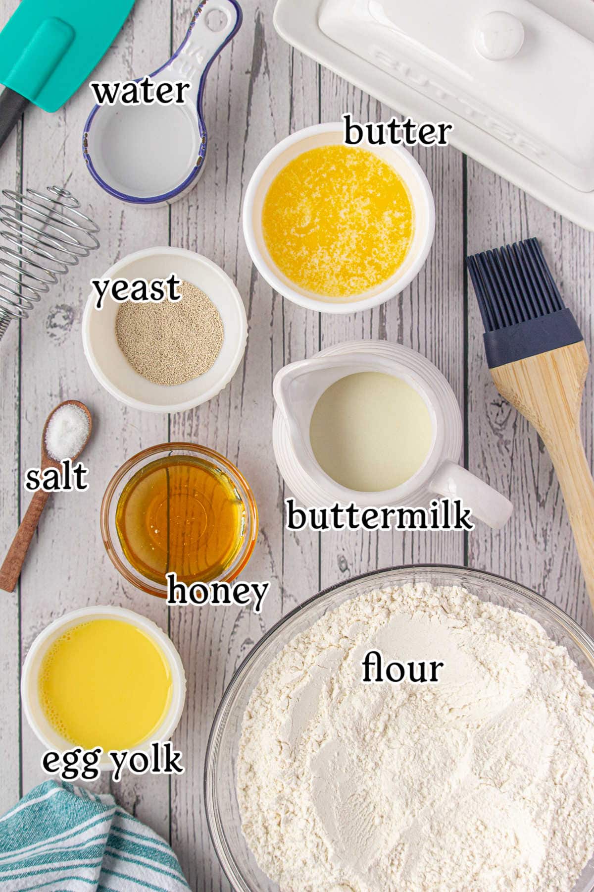 Labeled ingredients for this recipe.
