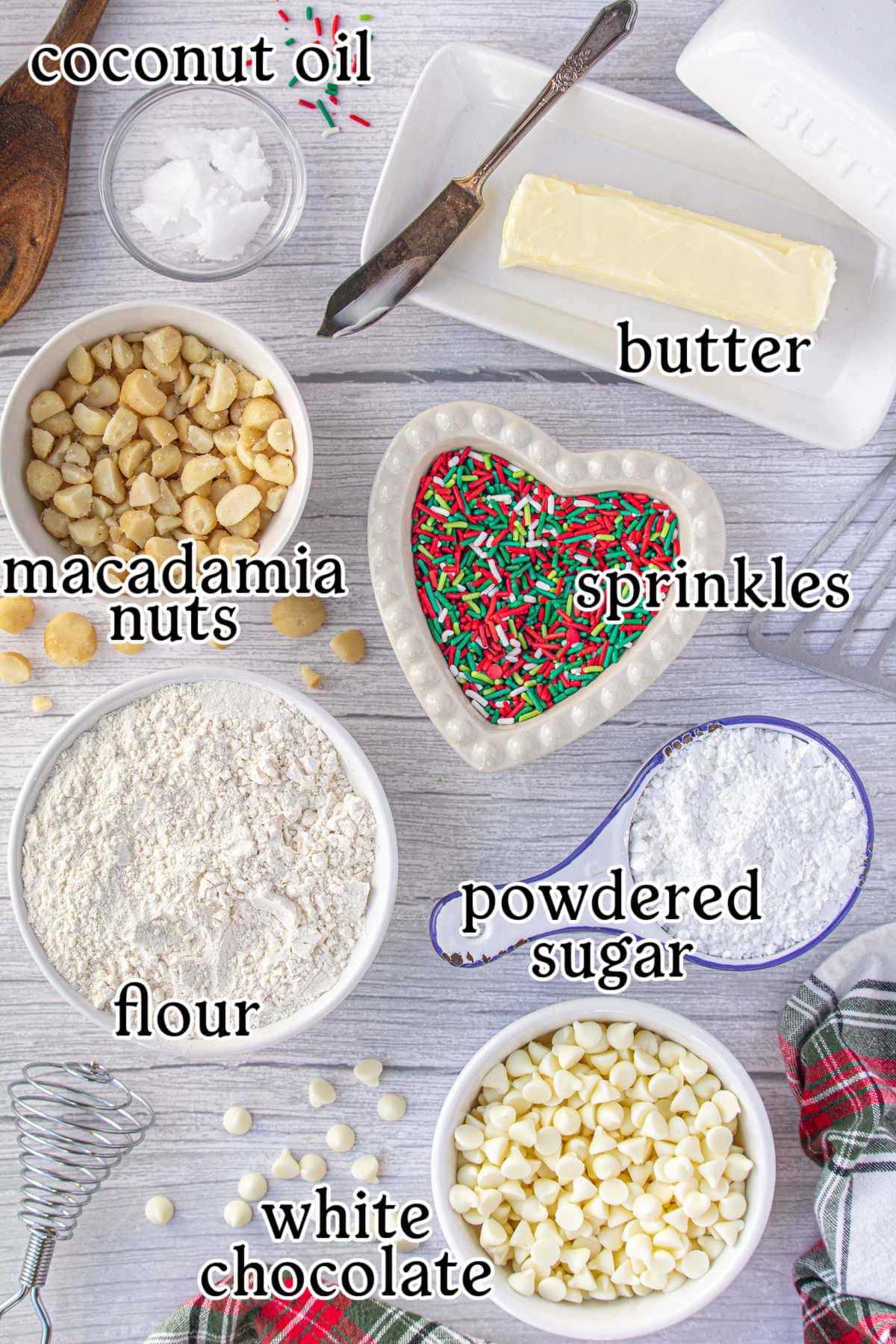 Labeled ingredients for this recipe.