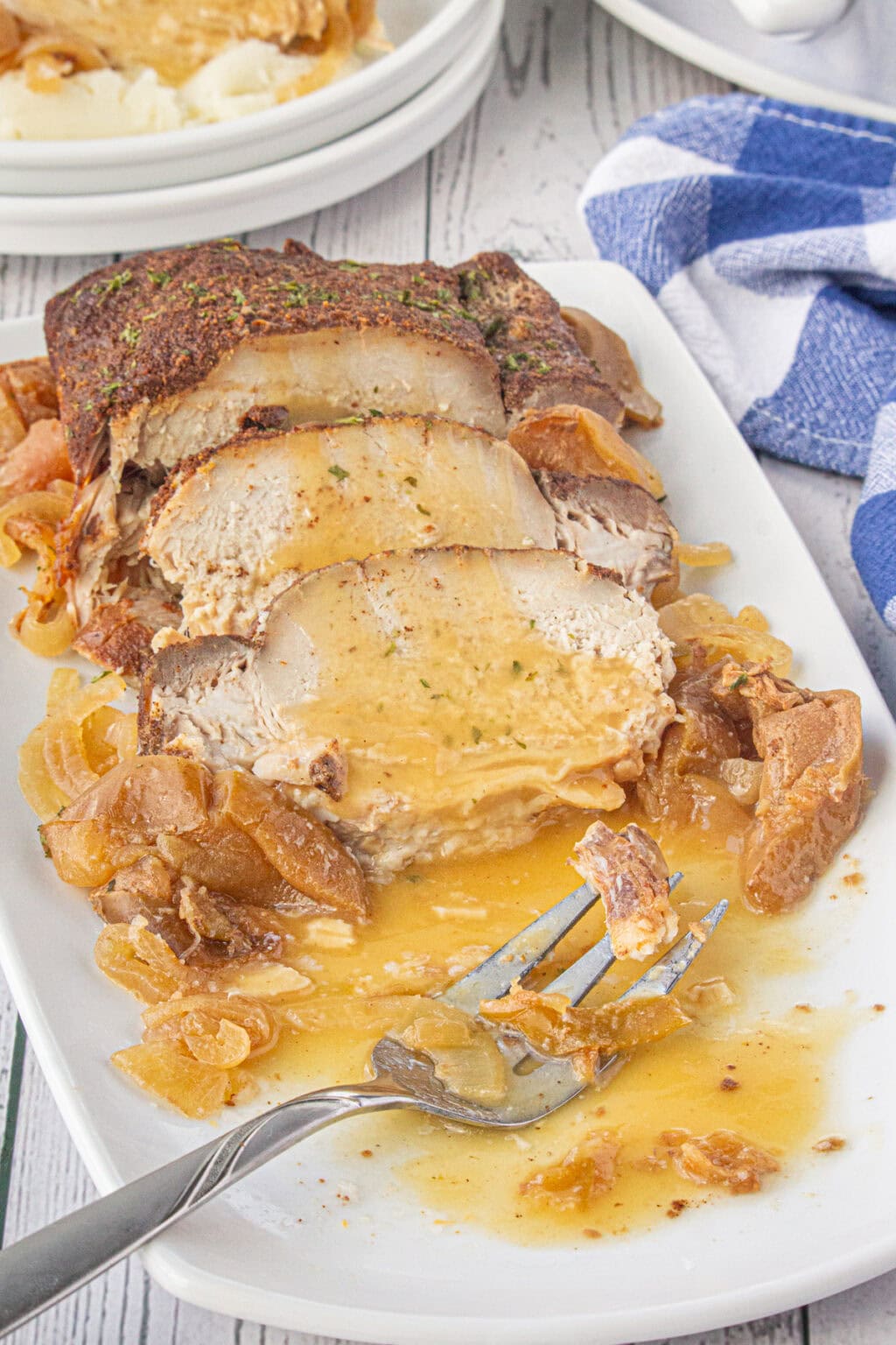 Slow Cooker Apple Cider Pork Roast - Restless Chipotle