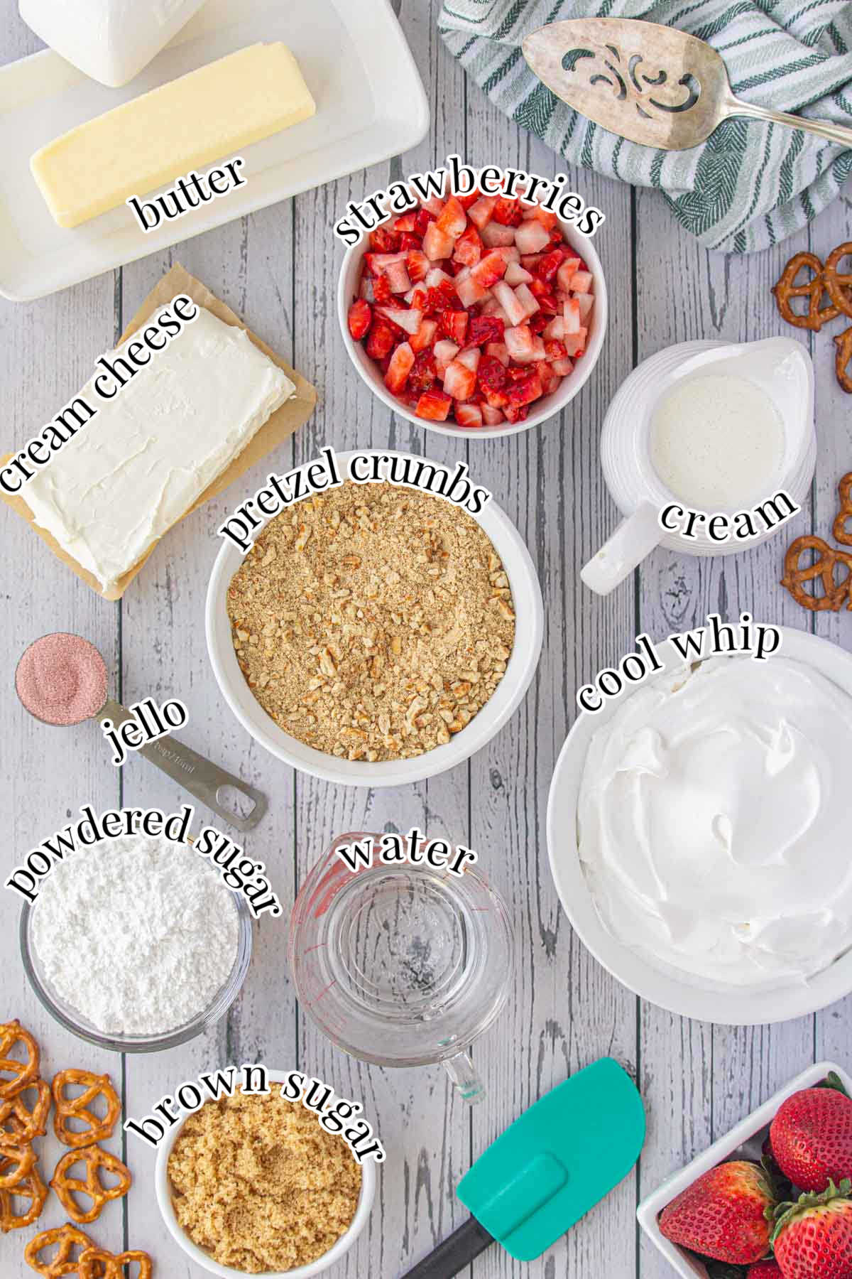 Labeled ingredients for this recipe.