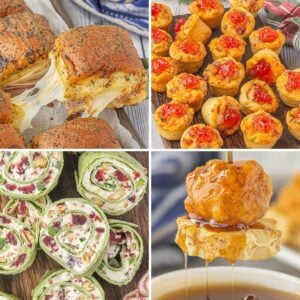A collage of Christmas appetizers for the feature image.